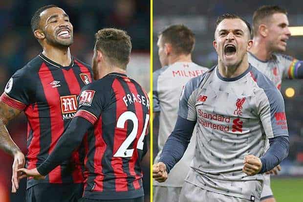 EPL: Bournemouth vs Liverpool, gogol dhigga kullanka, xiddigaha kullanka seegaya, safafka macquulka iyo xaqiiqooyinka kullanka