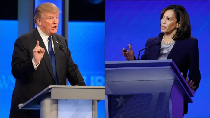 Donald Trump iyo Kamala Harris